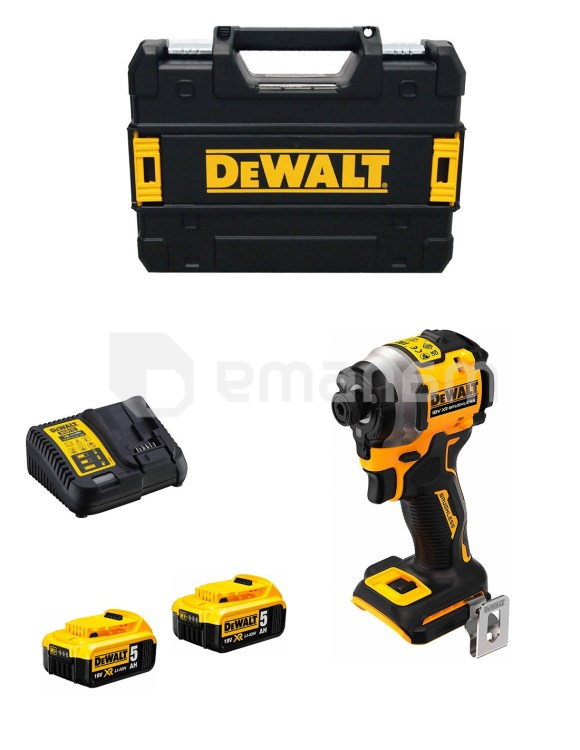ქანჩსახრახნი დარტყმითი აკუმულატორის DeWalt DCF850P2T-QW 18V