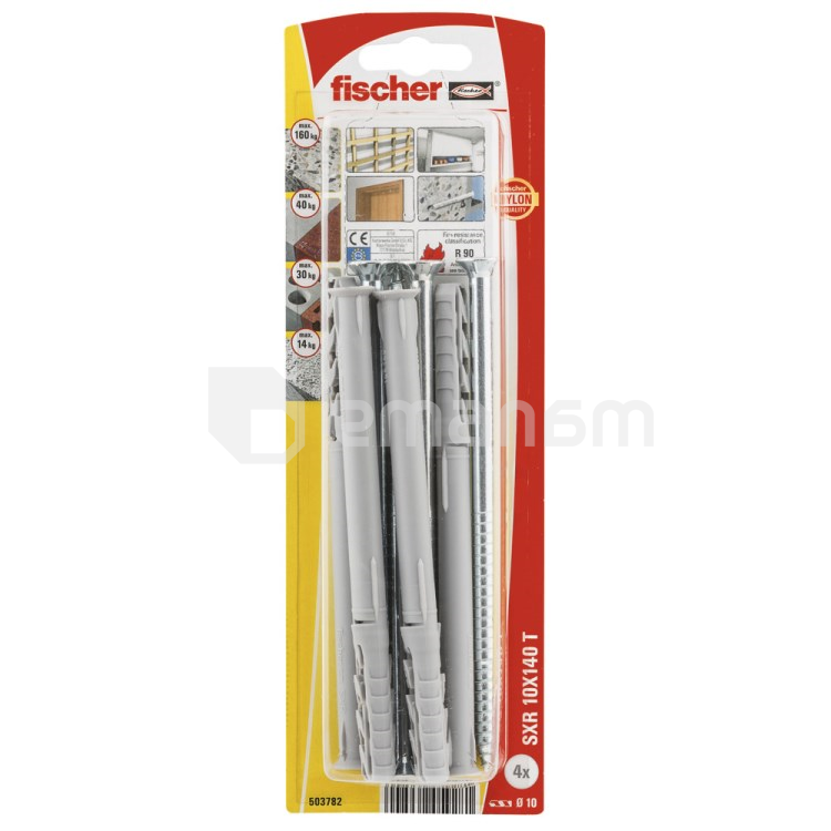 ჩარჩოს დიუბელი Fischer SXR 10x140 T 4 ც.