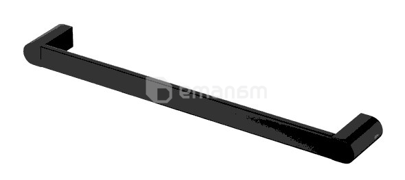 შტანგა პირსახოცებისთვის FUTURA BLACK TOWEL BAR