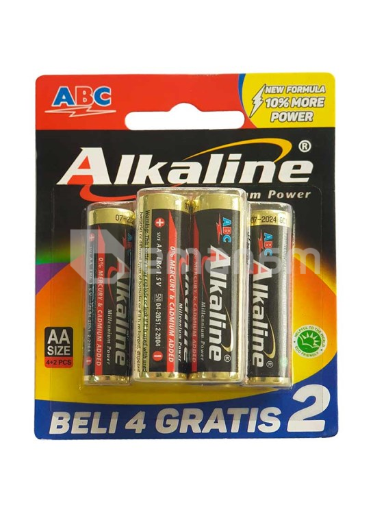 ალკალინური ელემენტი ABC Blister AA 4 ც
