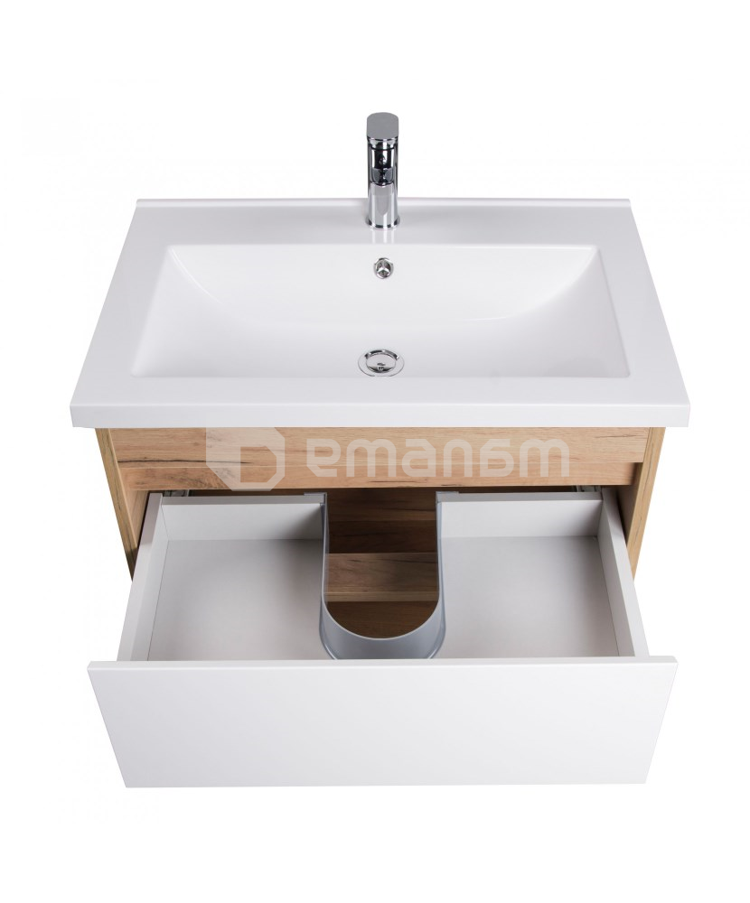 აბაზანის ტუმბო ხელსაბნით Oslo wood 70-A Cosmo 70 სმ