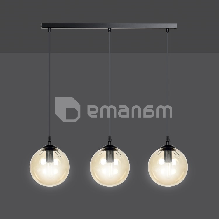საკიდი EMIBIG Cosmo 3 E14 3x MAX 40W შავი MIODOWY
