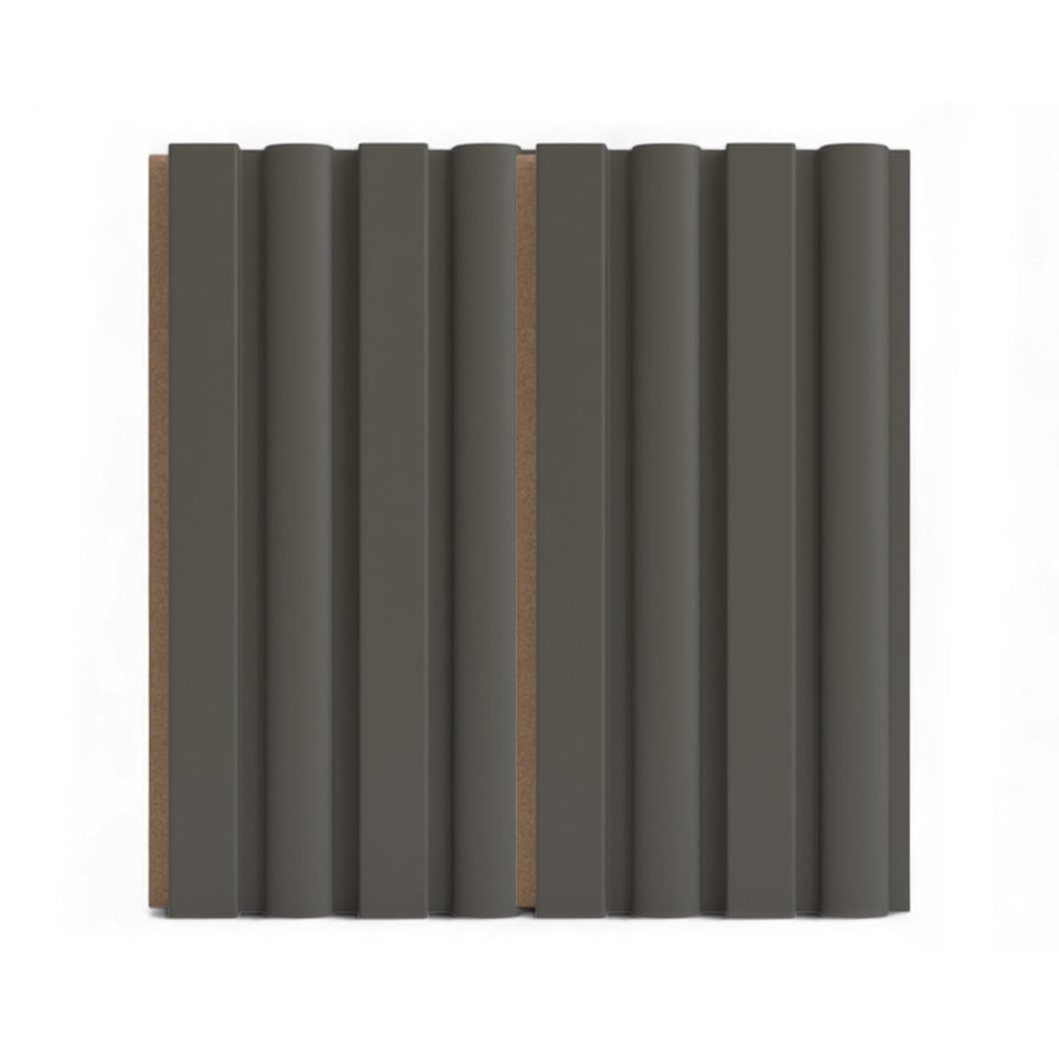 კედლის პანელი MDF SOFT TOUCH (1214) 280*12*0.14სმ HAKI GRAY