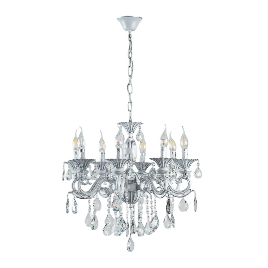 ჭაღი New Light 8 E14 77528/8 თეთრი