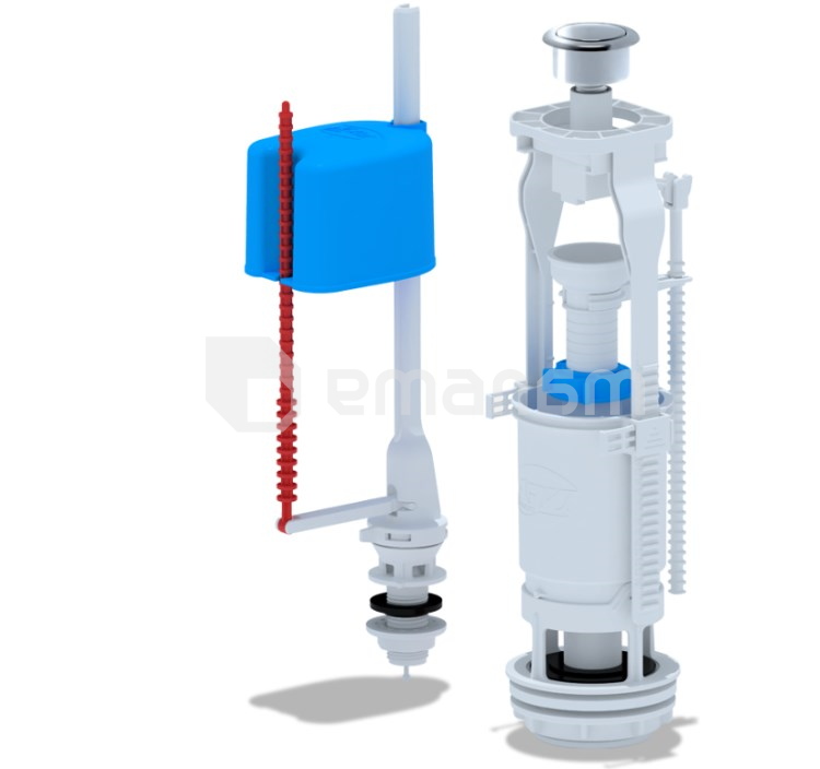 კომპლექტი ქვედა მიწოდებით ANI PLAST 1/2 WC6550MEU