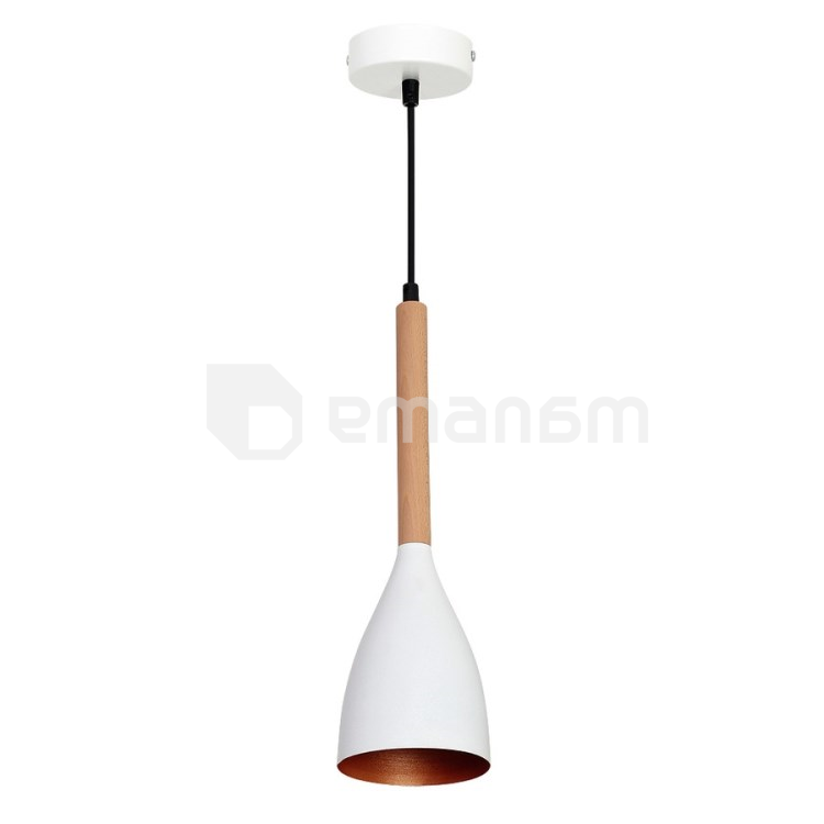 ჭაღი Luminex Muza ლითონი თეთრი ოქროსფერი 9106