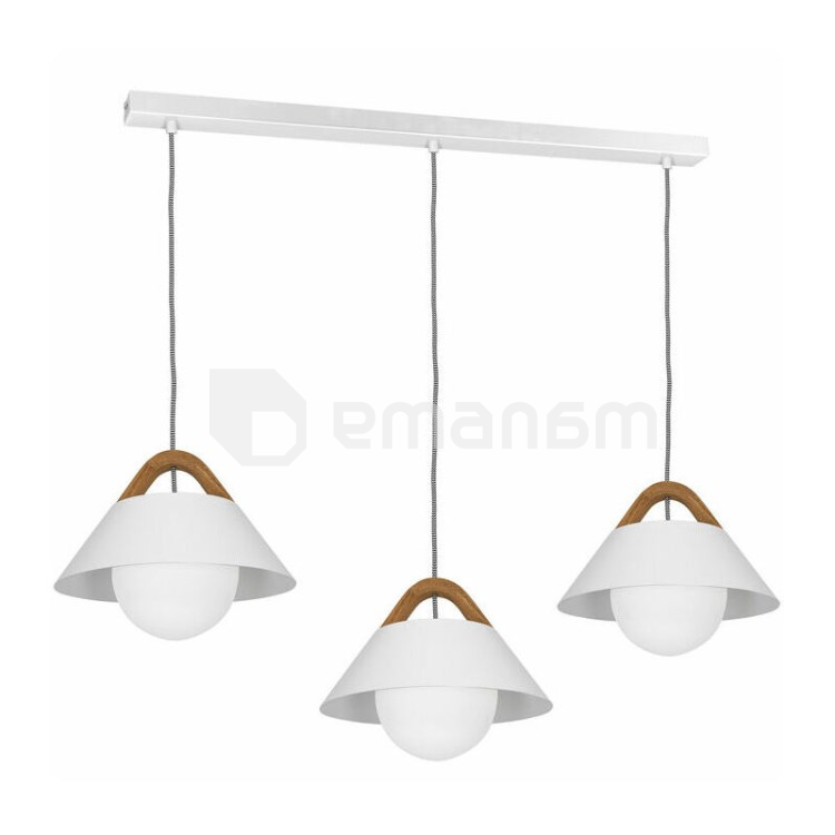 საკიდი LUMINEX 1 Funda E27 3x MAX 60W თეთრი ხე 3506