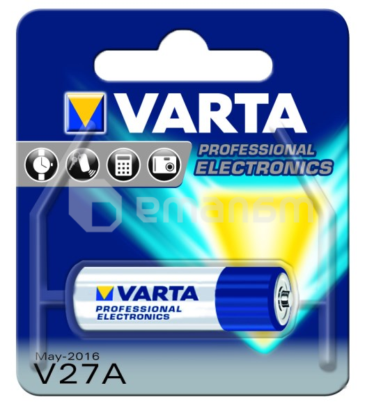 ელემენტი VARTA Alkaline V27A 12 V 20 mAh 1 ც