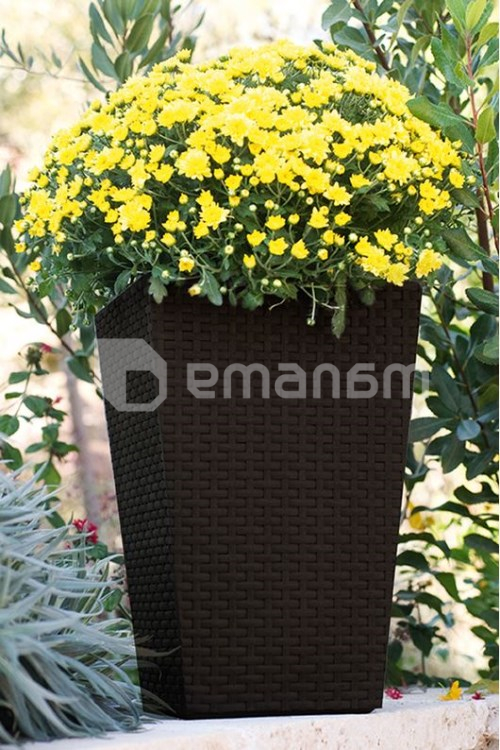 ყვავილის ქოთანი Keter როტანგი Medium Rattan Planter 55,4 ლ