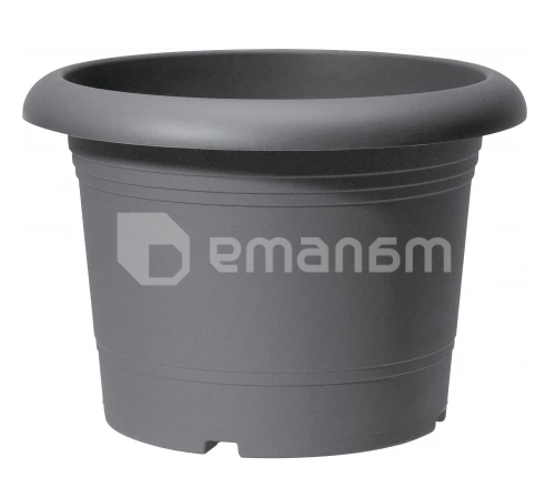 ქოთანი ყვავავილის პლასტმასი Scheurich METALLIC GREY 30/322