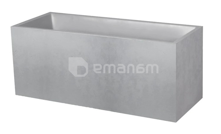 ქოთანი პლასტმასის EDA Plastiques JARDINIERE BASALT 99,5 X 39,5 X 43,5სმ 98ლ