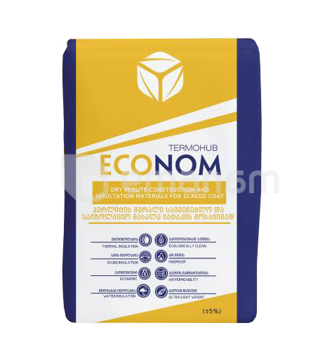 მოსაჭიმი იატაკი პერლიტის Termohub Econom 9 კგ