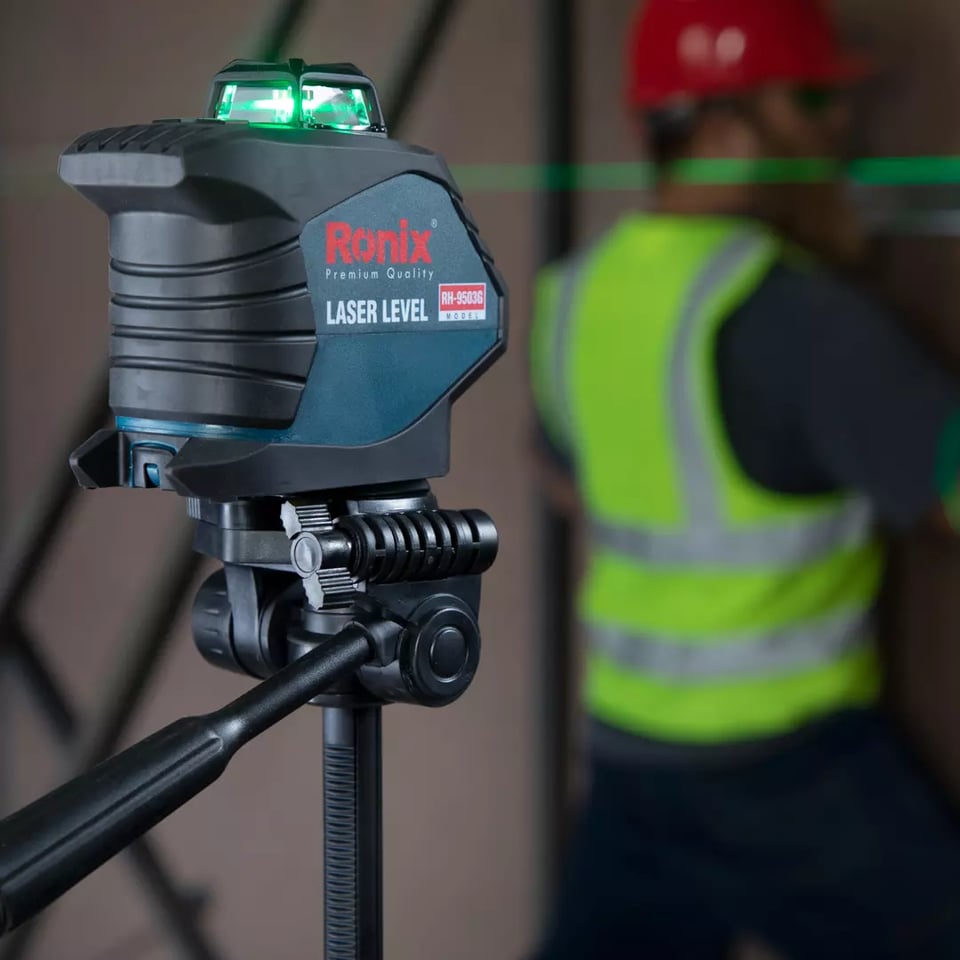 ლაზერული თარაზო Ronix RH-9503G, 15/50მ, მწვანე ნათება