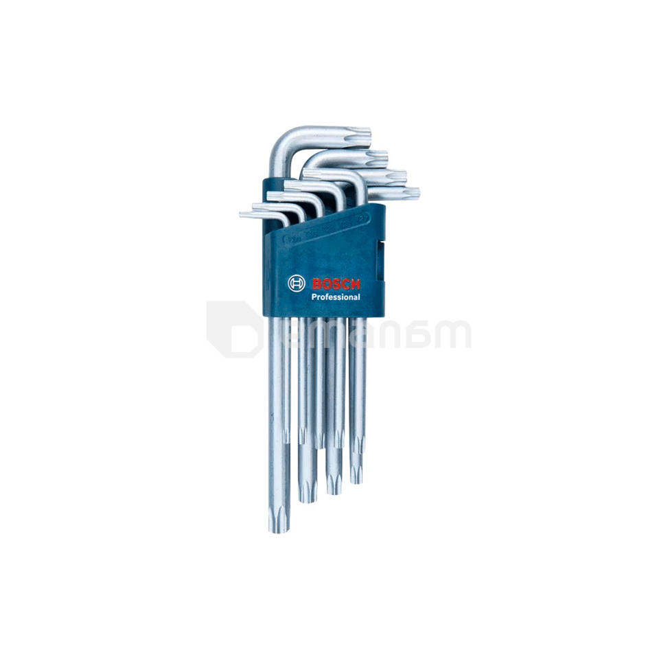 ნაკრები ექვსწახნაგა გასაღებების Bosch Torx 1600A01TH4 1.5-10 მმ 9 ც