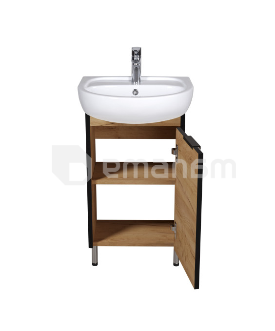 აბაზანის ტუმბო ხელსაბნით Dacota Craft 50 wood Solo 50 სმ