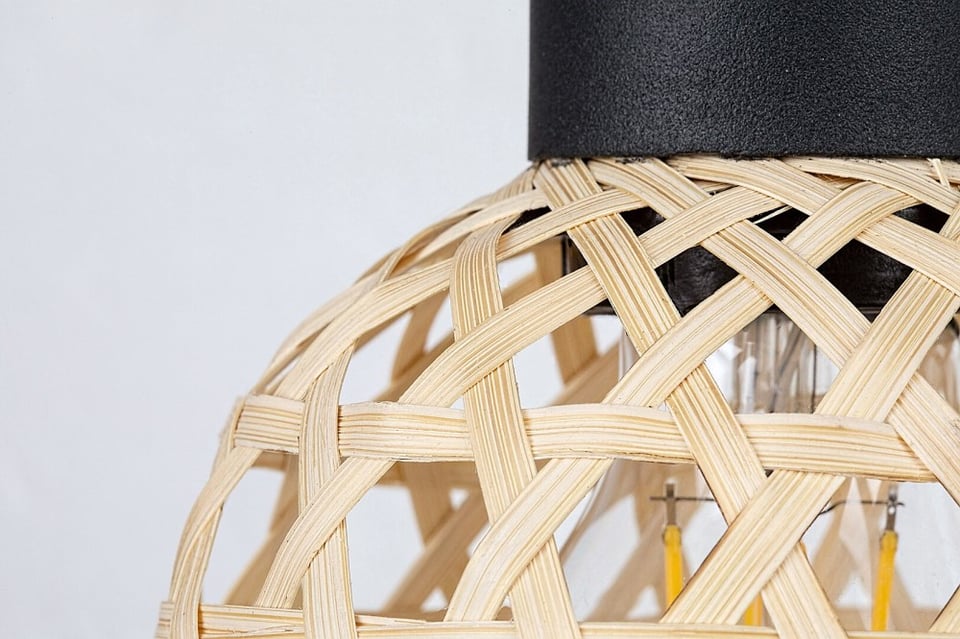 ბრა Rabalux 71025 Rattan 1 E27 60w შავი ხე