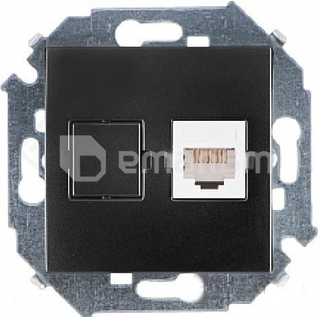 როზეტი კომპიუტერის Simon 1591598-038 RJ-45 1 განყოფილებიანი გრაფიტი