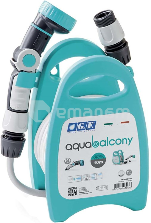 კოჭა შლანგით და აქსესუარებით GF Aquabalcony GF80265852 10 მ ლურჯი