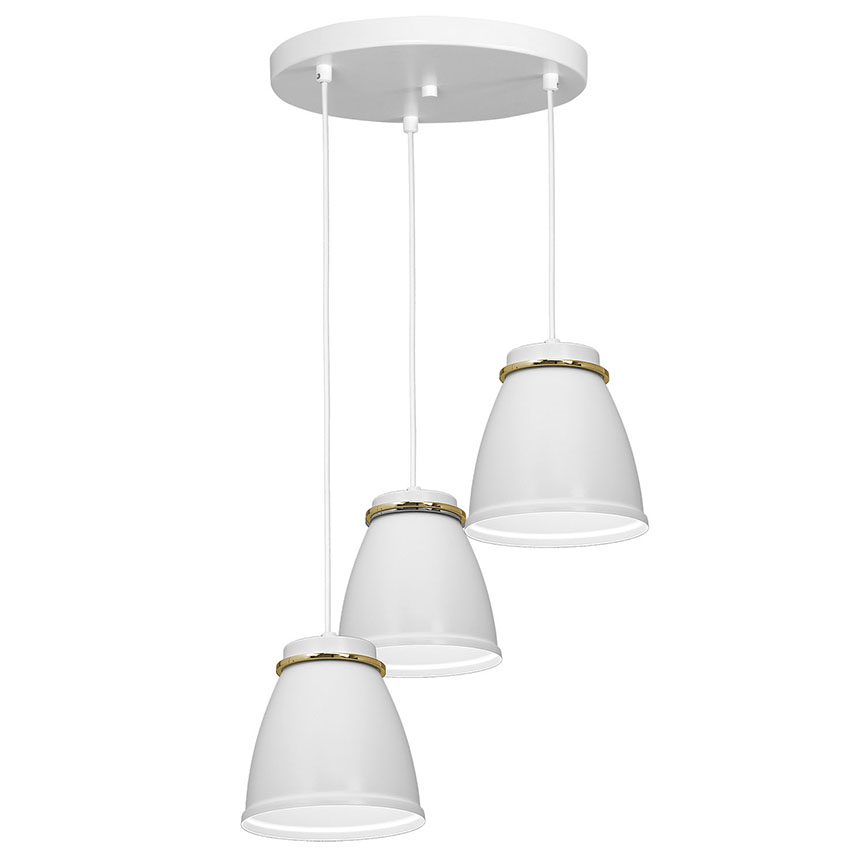 საკიდი Luminex 1944 Lerdo 3 E27 15W თეთრი მქრქალი