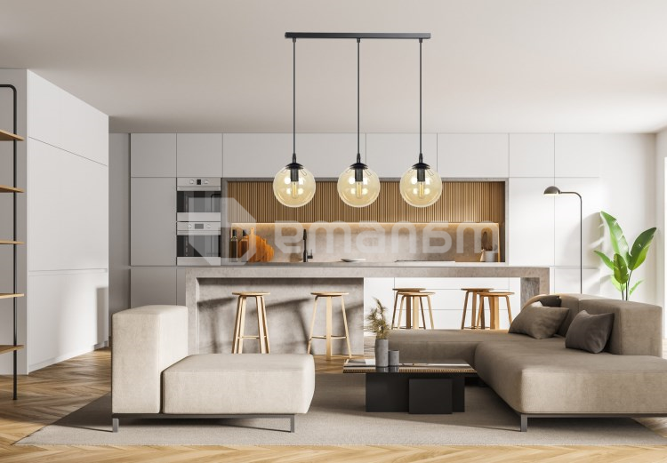 საკიდი EMIBIG Cosmo 3 E14 3x MAX 40W შავი MIODOWY