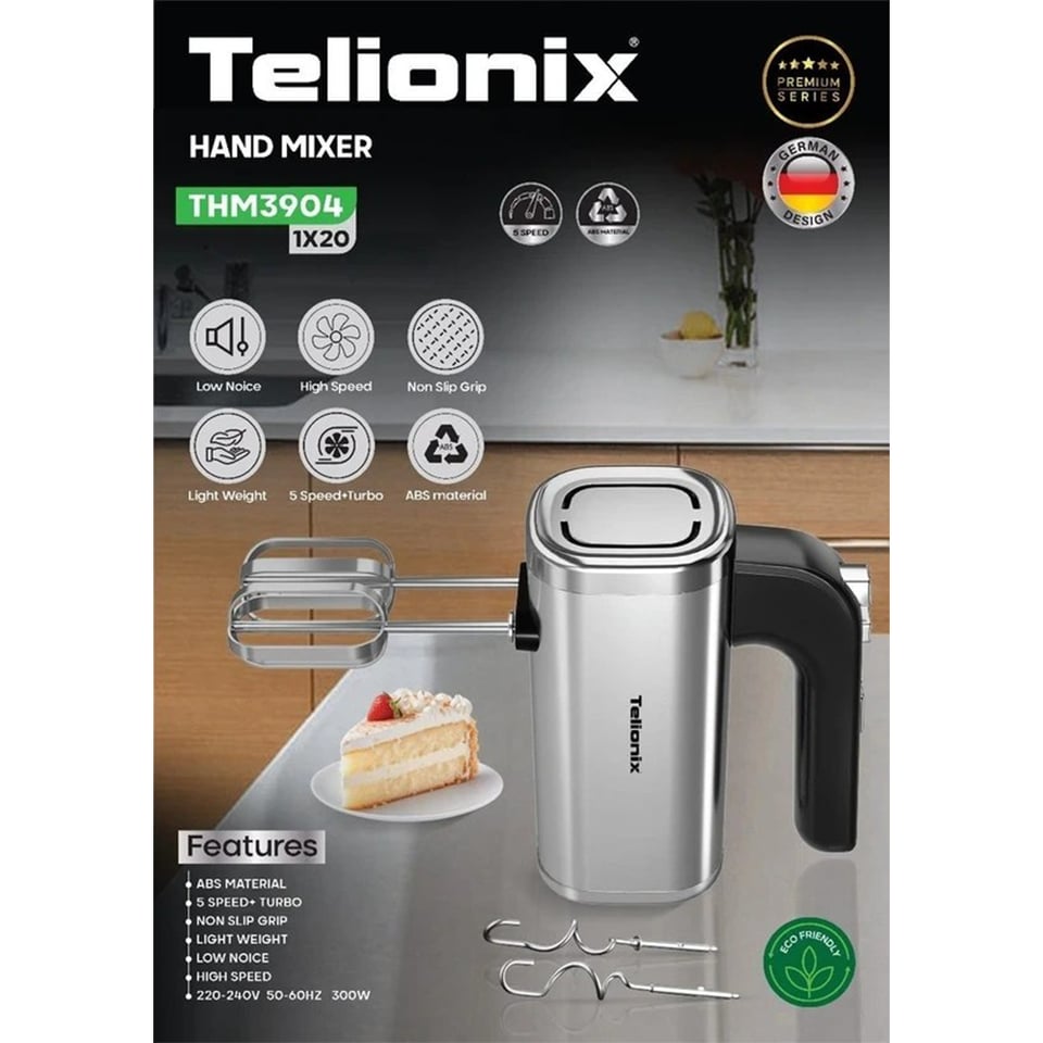 მიქსერი უჟანგავი ფოლადი Telionix THM3904 UHD-35 300W