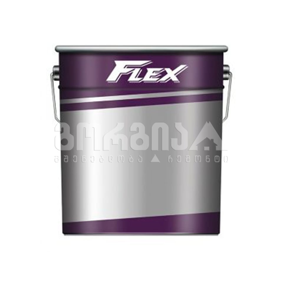 საღებავი ხისა და მეტალისთვის გლუვი 20/1 FLEX-1000 თეთრი 20კგ