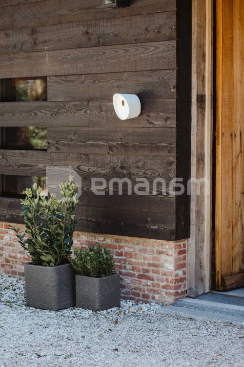 ქოთანი ყვავილის Capi Europe Planter Rib NL 40x40x40სმ ანტრაციტი
