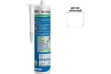 სილიკონის ჰერმეტიკი Mapei Mapesil XS1 №999 (გამჭირვალე) 300ML