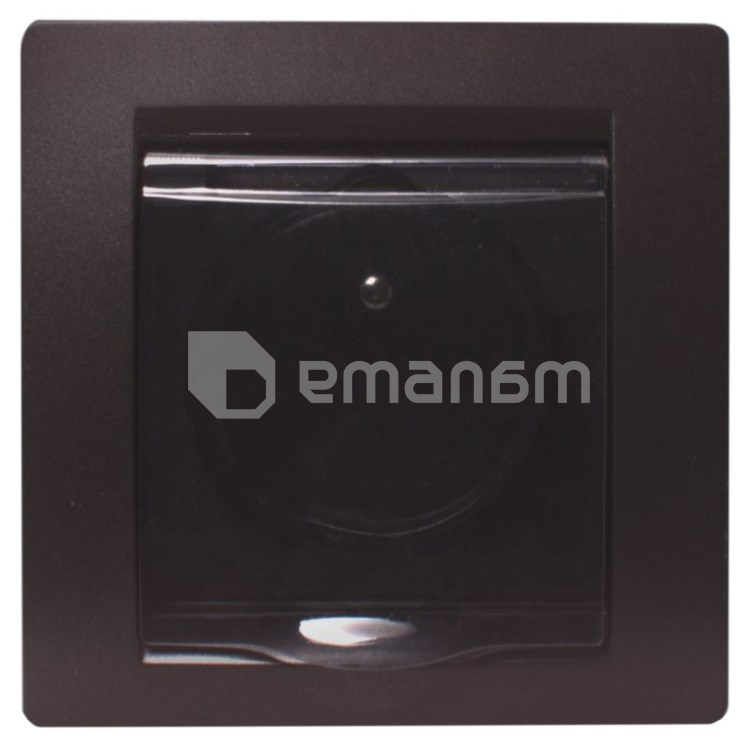 როზეტი დამიწებით DPM SEU1013B 1 განყოფილებიანი შავი