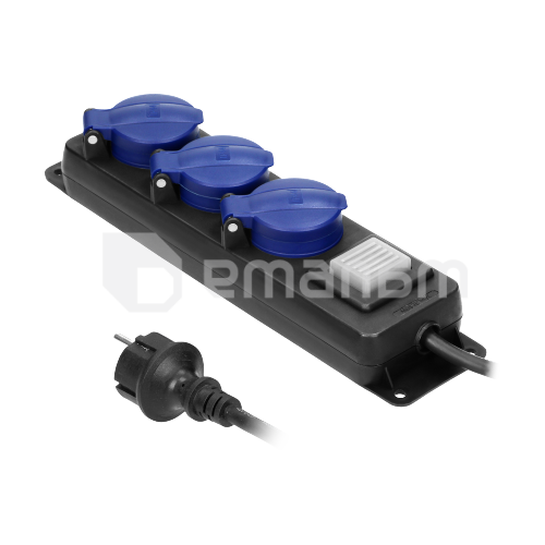 დამაგრძელებელი ORNO 3х3მ 3x1,5მმ² Schuko ამომრთვ IP44