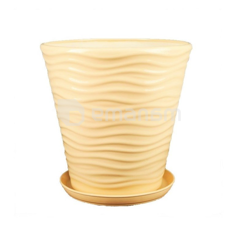 ქოთანი კერამიკული Oriana New Wave №1 13,5 ლ ბეჟი