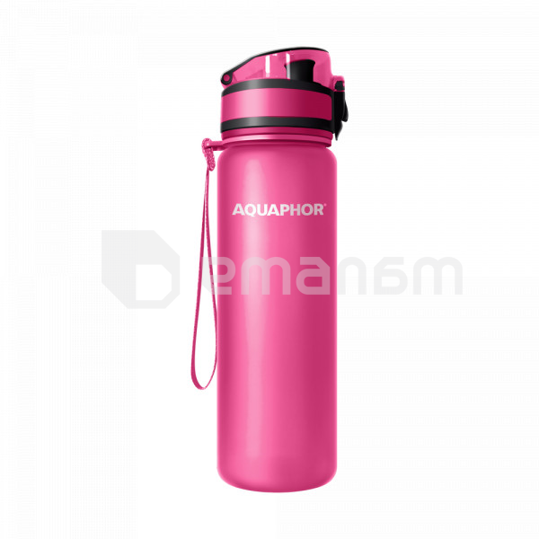 ფილტრი ბოთლი AQUAPHOR CITY ვარდისფერი