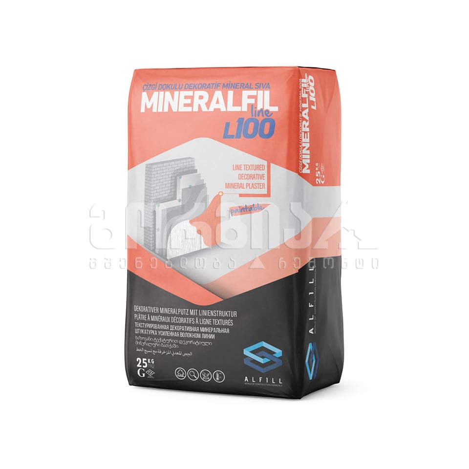 დეკორატიული ფითხი ALFILL MINERALFIL 25კგ (ხაზოვანი)