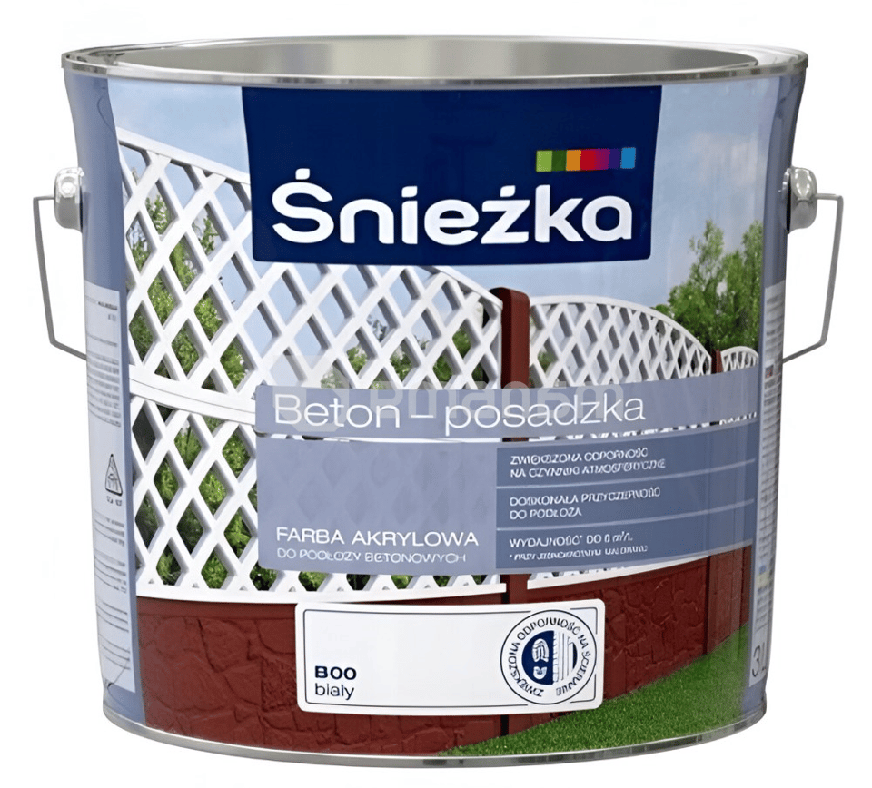 საღებავი ბეტონის Sniezka B00 5 ლ თეთრო