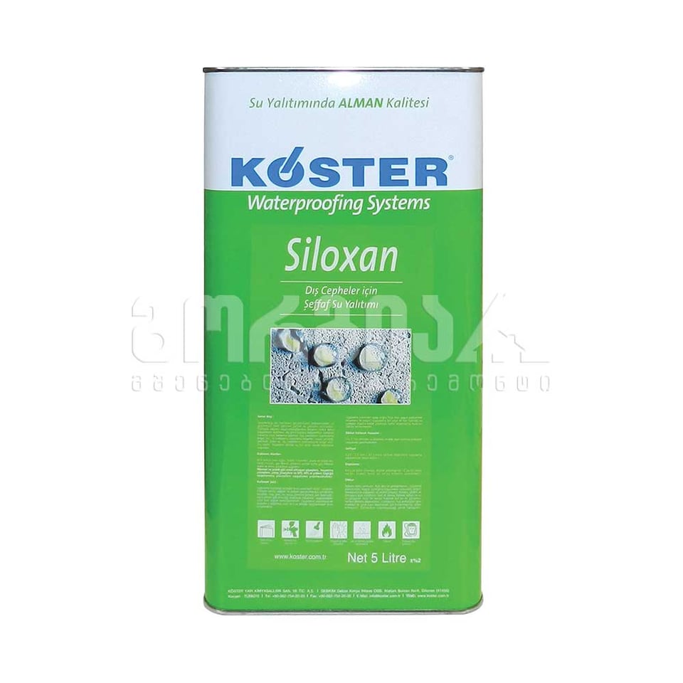 ჰიდროფობიზატორი 5ლტ. Koster Siloxan