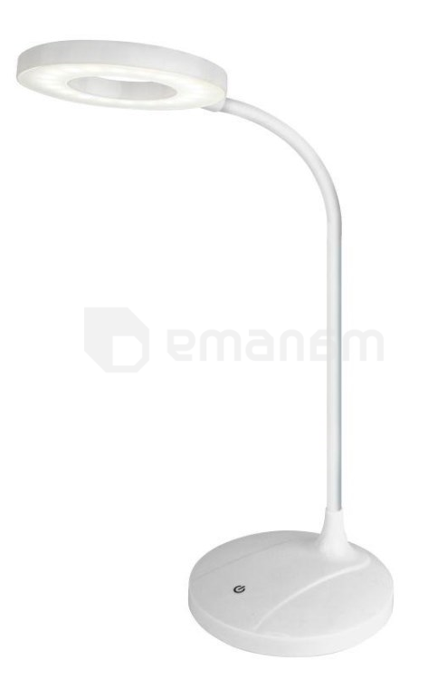 მაგიდის ლედ სანათი  Ultraflash Desk Lamps UF 745 C01 თეთრი 7W 350Lm დიმერით და აკუმულატორით