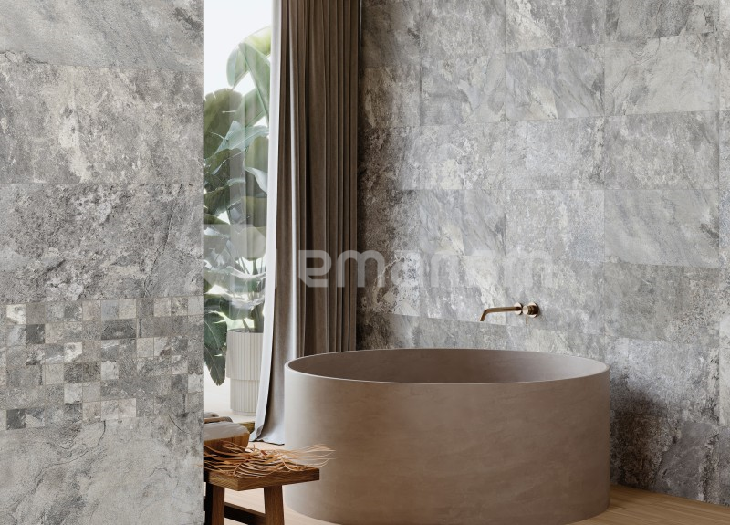 კერამოგრანიტი Halcon Ceramicas P Piedra Bali Gris Mat PRI 30X60სმ
