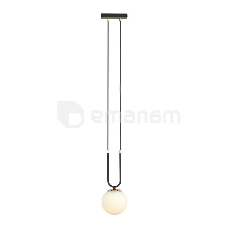 საკიდი EMIBIG GLAM 1 E14 1x MAX 40W BLACK OPAL