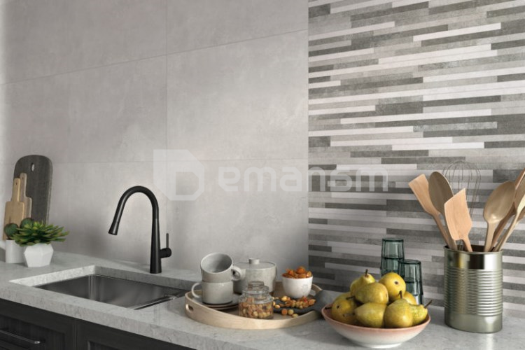 კაფელი Halcon Ceramicas LYRIC RELIEVE GRIS 33x55