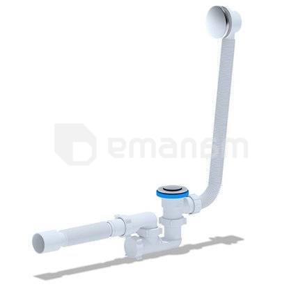 სიფონი რეგულირებადი გამშვებით Ani Plast EC255S 565x40x81 მმ