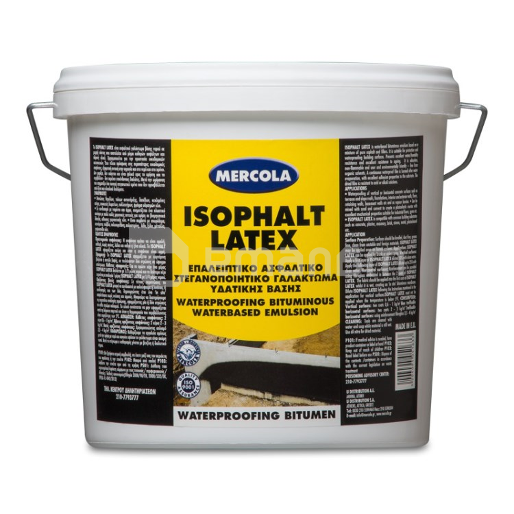 საიზოლაციო ბიტუმი Evochem Isophalt Latex შავი 18 კგ