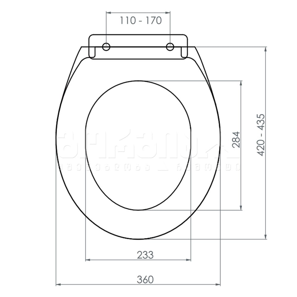 უნიტაზის თავსახური ნელი ხურვით Smart   (303)