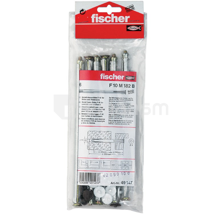ჩარჩოს დიუბელი Fischer F10M 182 B 6 ც.