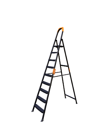 კიბე - ANKA 8+1 METAL STEP LADDER