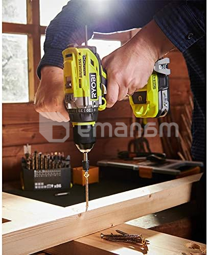 აკუმულატორის უნახშირო დარტყმითი დრელი-სჭვალსახრახნი Ryobi R18PD7-220B 18V