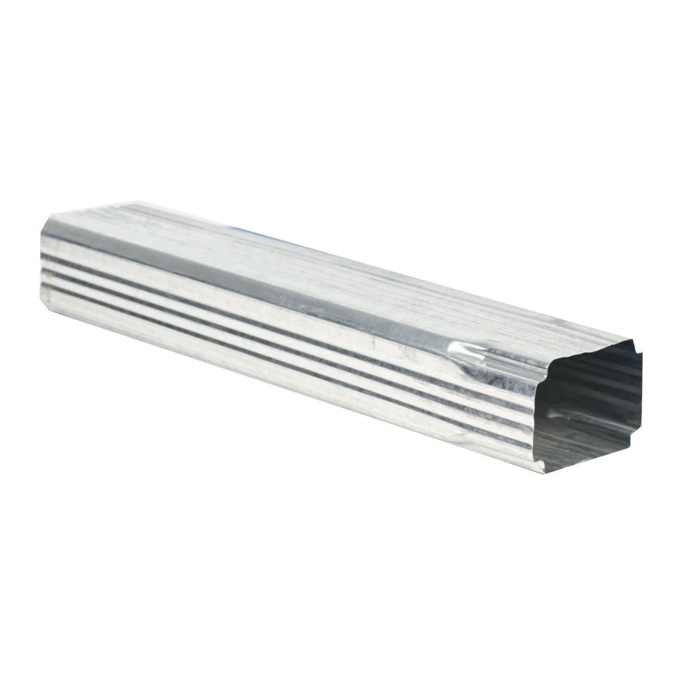 ოთხკუთხა წყალსაწრეტი მილი 0.50X350 მოთუთიებული (2000 მმ)