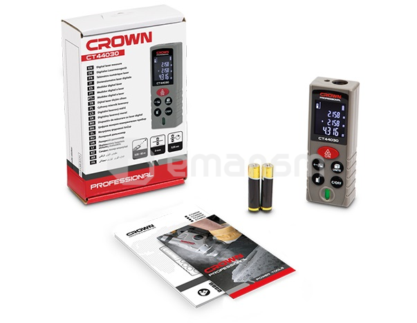 ლაზერული მანძილის საზომი Crown CT44030 80 მ