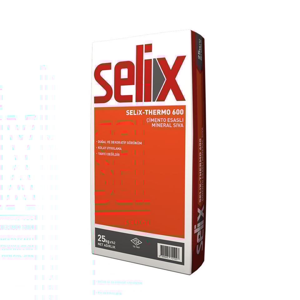 დეკორატიული ბათქაში 25 კგ SELIX Thermo 600