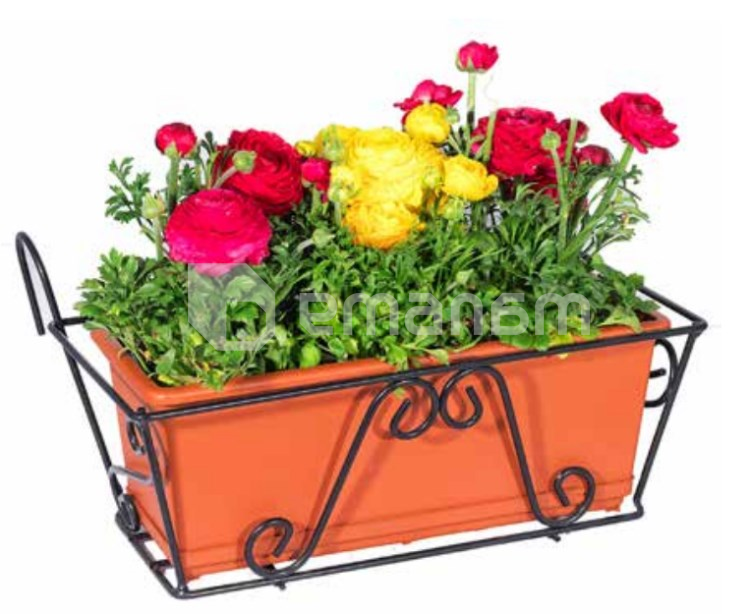 ყვავილების საკიდი Metallurgica Buzzi Primula Fix 45x20 სმ