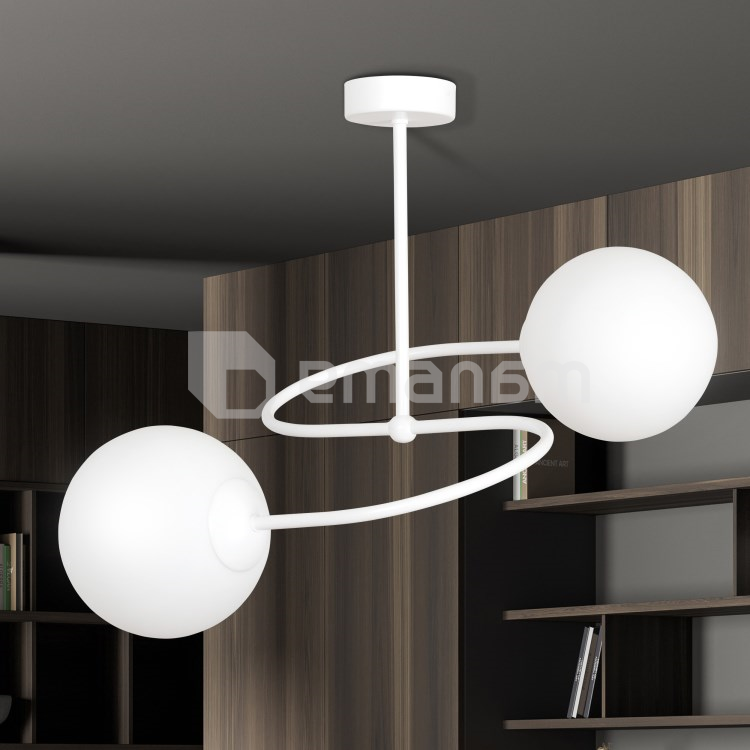 ჭაღი EMIBIG SELBI 2 E14 2x MAX 40W თეთრი